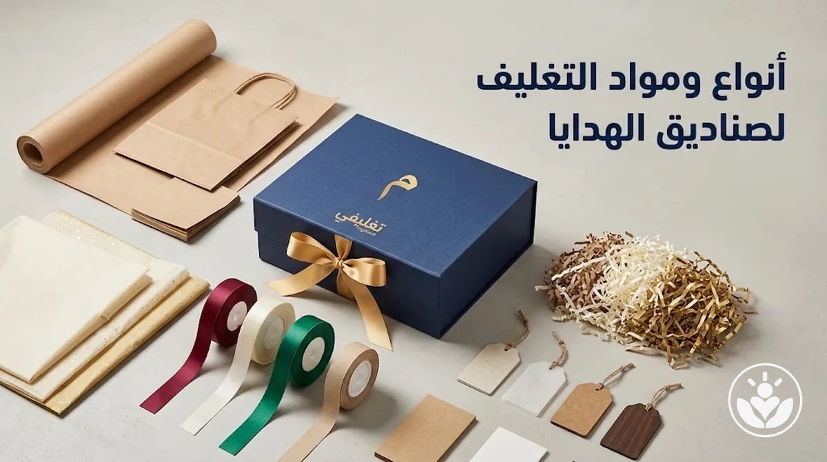 أنواع ومواد تغليف مختلفة مستخدمة في صناديق الهدايا المخصصة