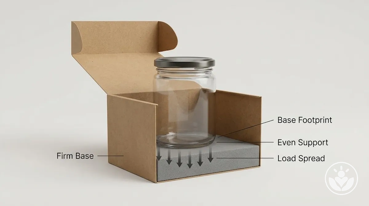 Geschenkbox-Gegenstand auf einer festen, ebenen Basisschicht.