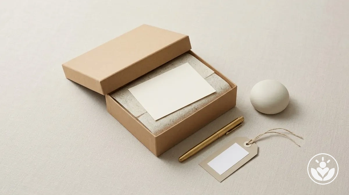 Coffret cadeau personnalisé à présentation professionnelle avec des détails d'appréciation mesurés