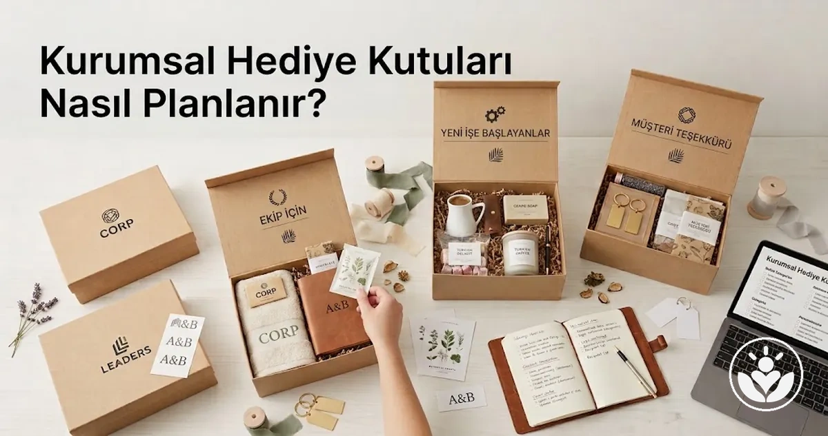 Uyumlu içerik ve profesyonel ambalajla hazırlanmış kişiselleştirilmiş kurumsal hediye kutuları