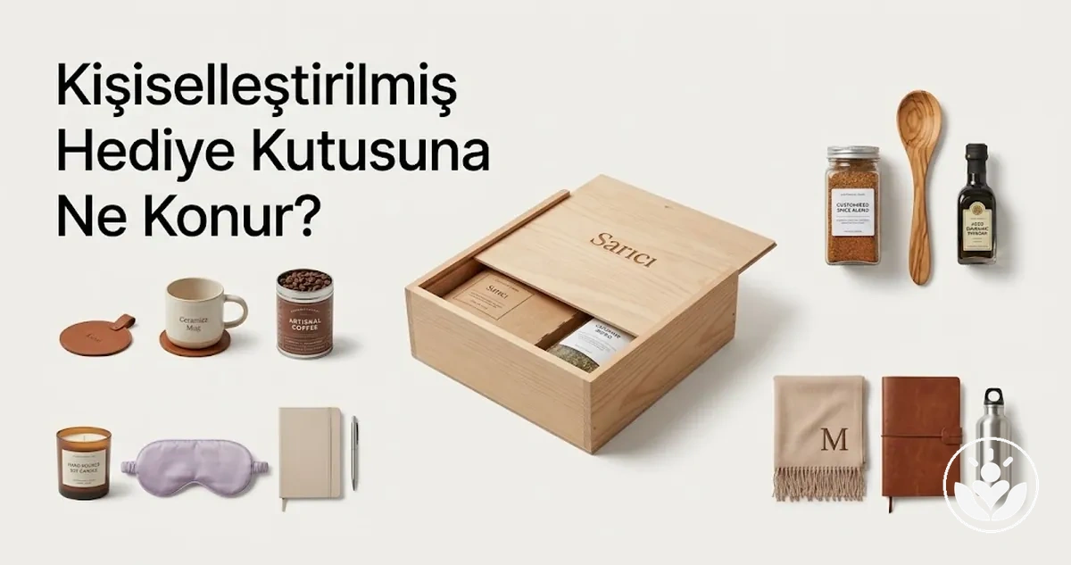 Kişiselleştirilmiş hediye kutusu için hazırlanmış uyumlu hediye seçkisi